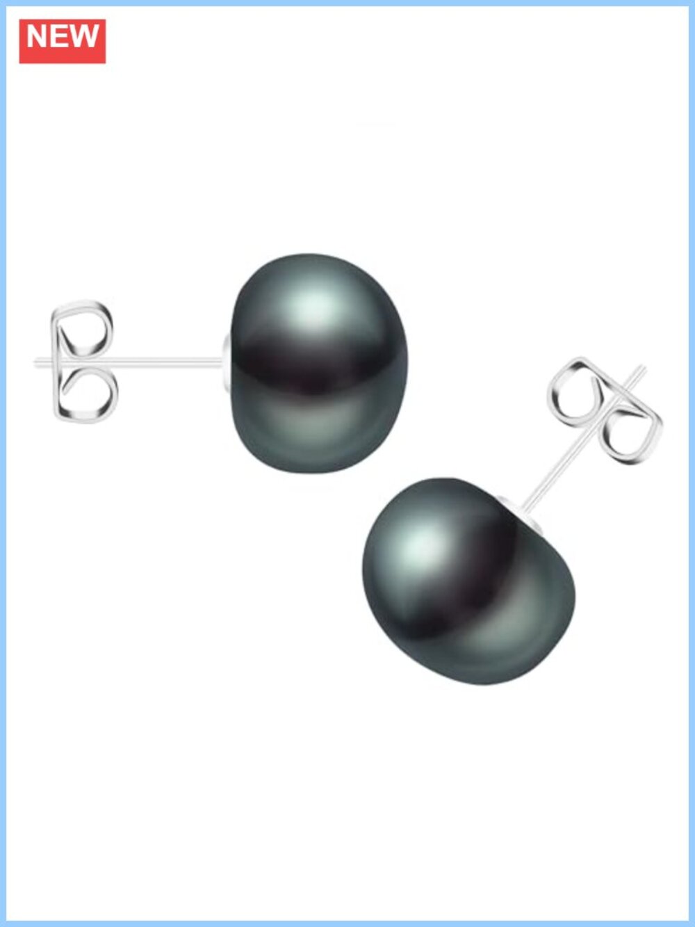 Sterling Silver Freshwater Pearl Stud Earrings Hypoallergenic